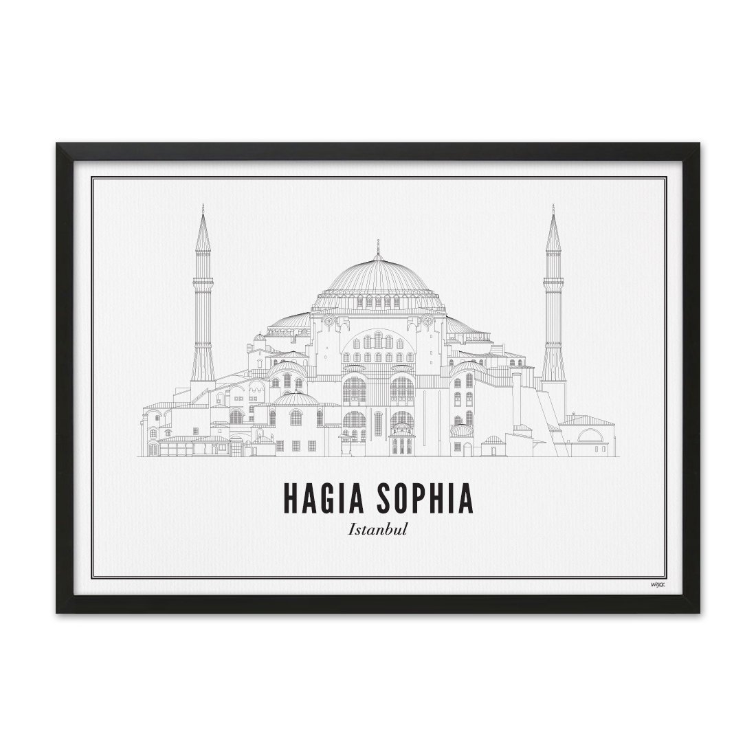 Poster van Istanboel - Hagia Sophia | WIJCK. 